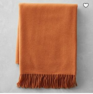 William Sonoma Cashmere Fringe- Blanket